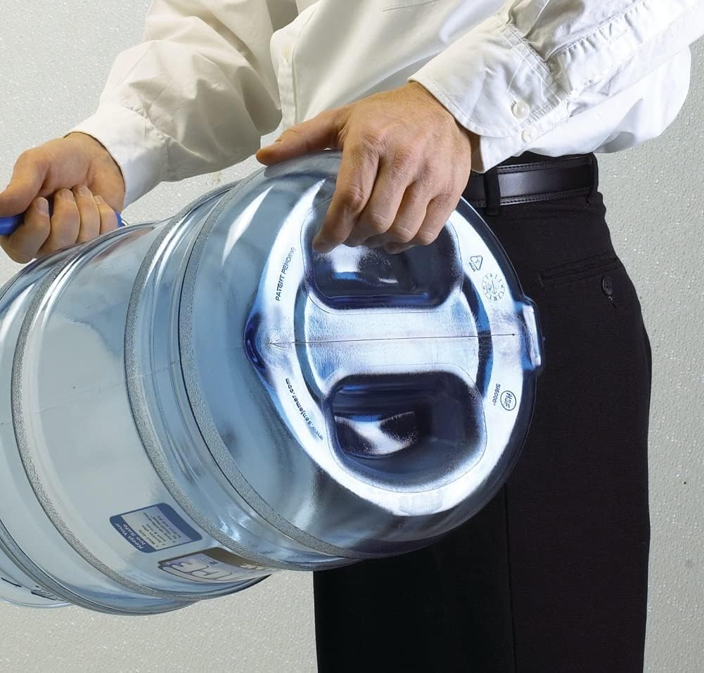 San Jamar Saf-T-Ice Ice Tote with Ice Machine Hanger for Bars, Restaurants, Kitchens, And Fast Food, Polycarbonate, 6 Gallons, Blue, (Pack of 2)