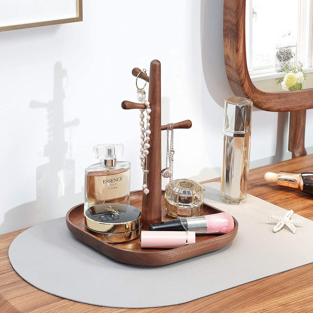 “Generic” C-Joy Wood Handmade Wooden Key Holder, Key Rack for Entryway, Wood Decorative Organizer,Jewelry Key Stand Hanging Organizer (Walnut) , CJWKS01-WN