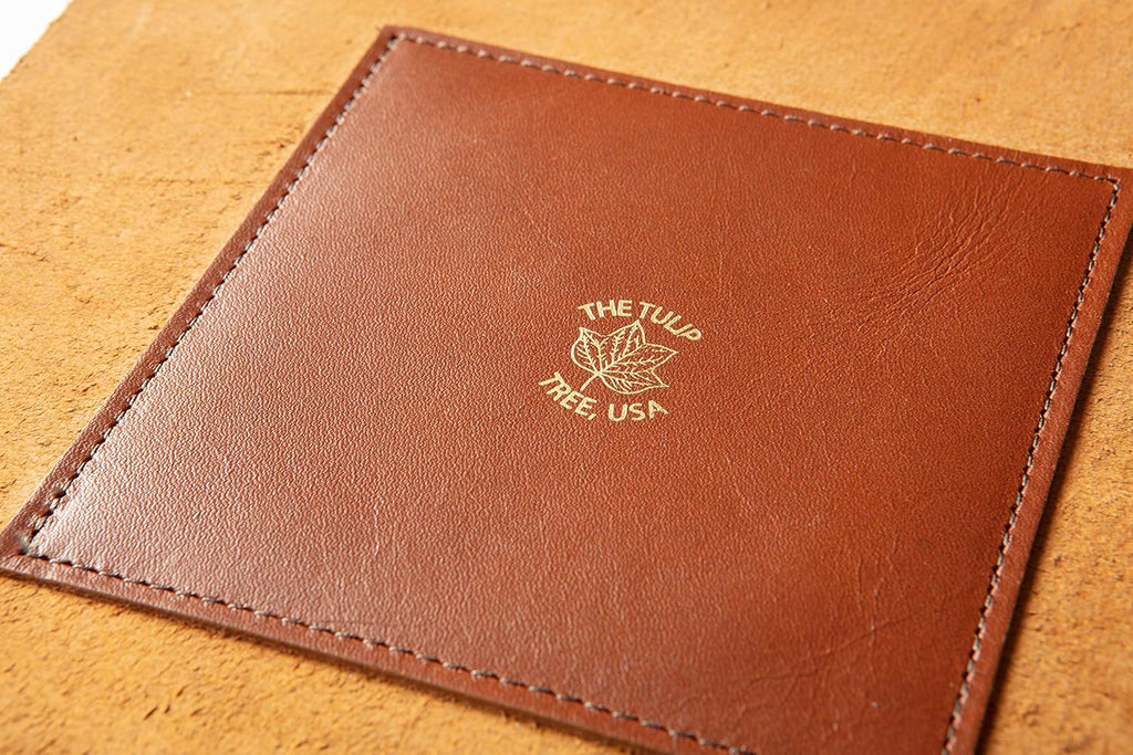 USA Made Premium Leather Valet Tray, Folds Flat! Little Buddy Dice Rolling Basket and Organizer With Brass Snaps - Reinforced Felt Bottom - For Keys, Jewelry, Coin, EDC, Watch Storage Caddy - Chestnut